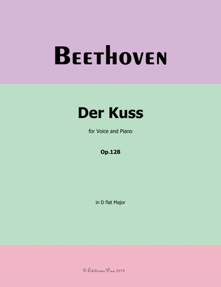 Book cover for Der Kuss, by Beethoven, in D flat Major