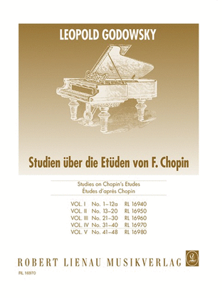 Book cover for 53 Studies on Chopin's Etudes of which 22 are for the left hand Band 4