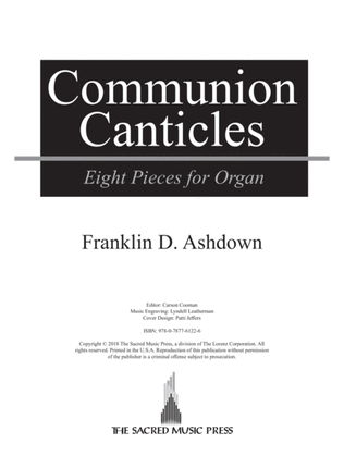 Book cover for Communion Canticles (Digital Download)