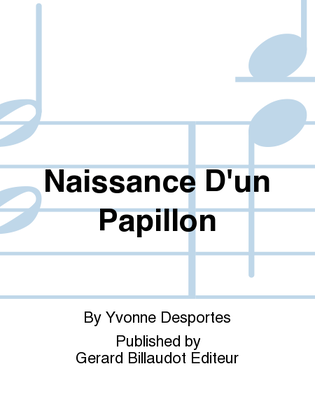 Book cover for Naissance D'Un Papillon