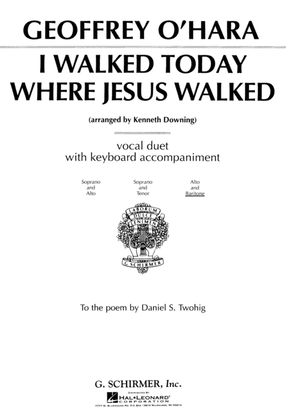 Book cover for I Walked Today Where Jesus Walked