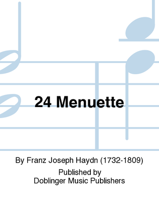 Book cover for 24 Menuette
