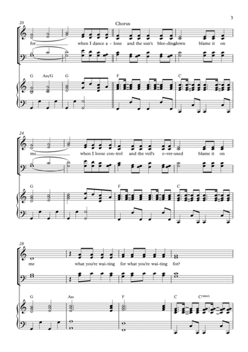 Blame It On Me by George Ezra 4-Part - Digital Sheet Music