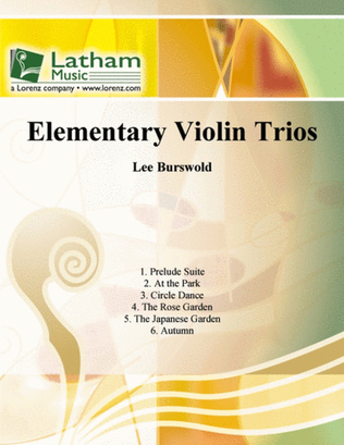 Book cover for Elementary Violin Trios