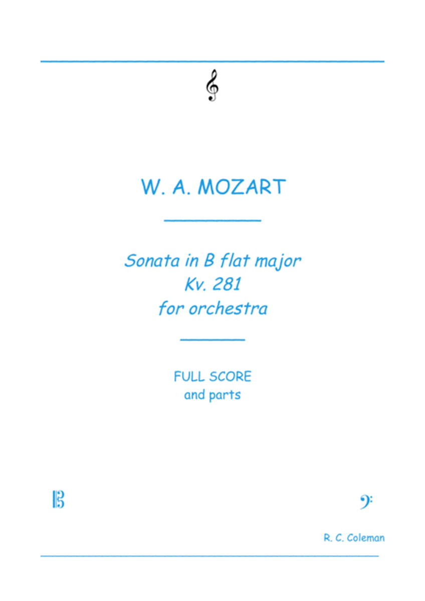 Mozart Sonata kv. 281 for Orchestra image number null