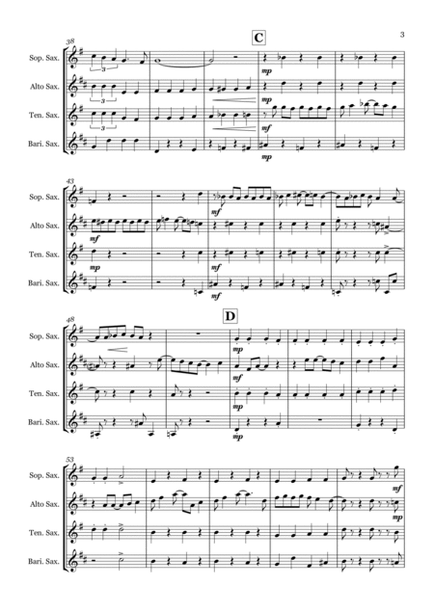 Popular from 'Wicked' - Saxophone quartet (SATB) image number null