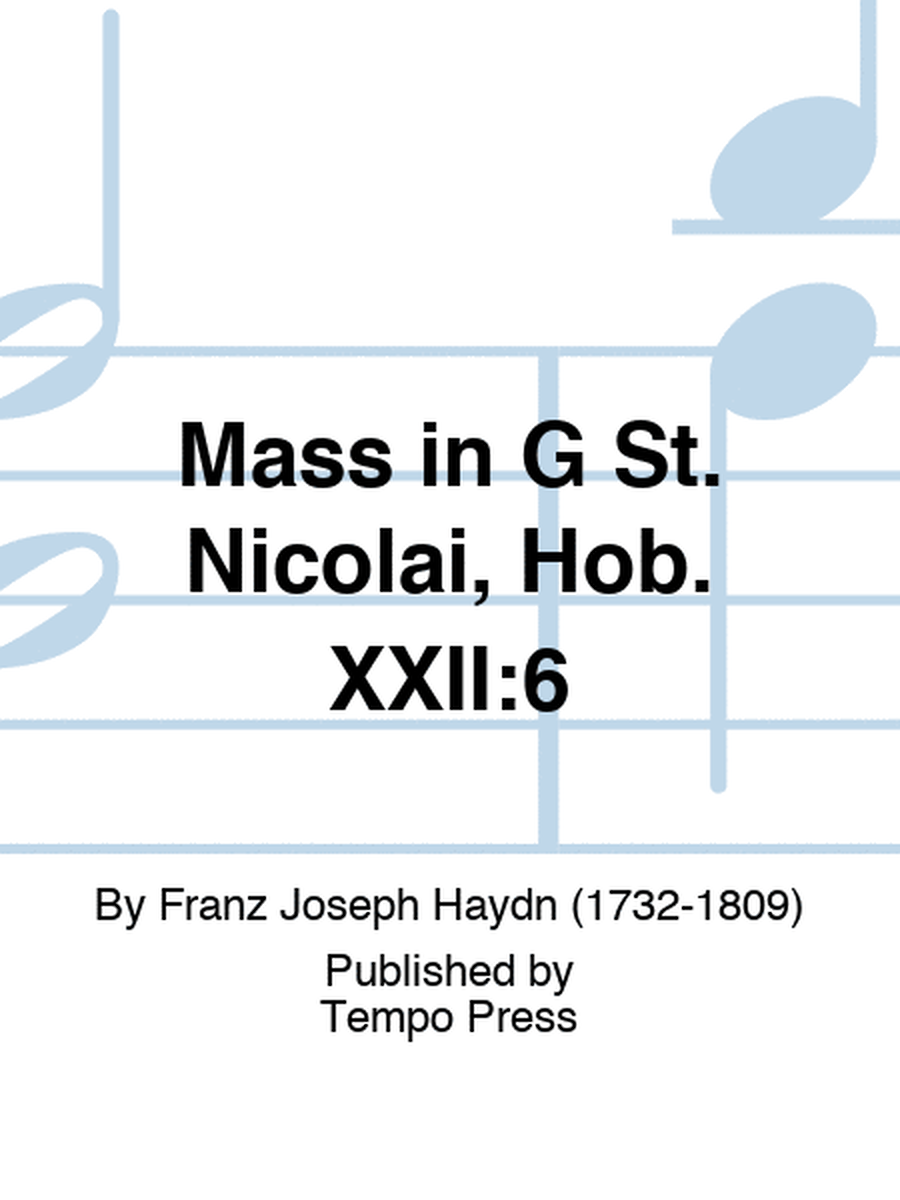 Mass in G "St. Nicolai", Hob. XXII:6