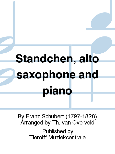 Standchen, alto saxophone and piano
