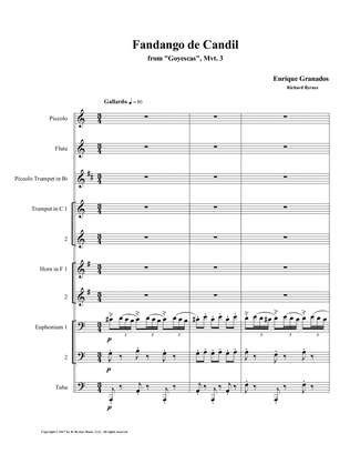 El Fandango de Candil (Fandango by Candlelight) for Brass Octet + Flute, Piccolo