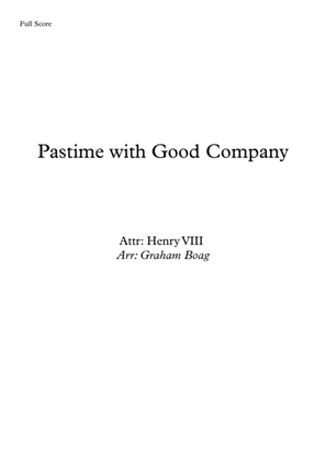 Book cover for Pastime With Good Company for String Quartet