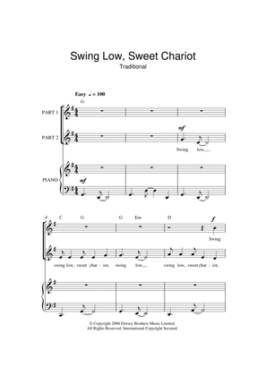 Book cover for Swing Low, Sweet Chariot (arr. Rick Hein)