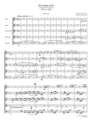 Book cover for First Suite in Eb (arr. for wind quintet) [score only]