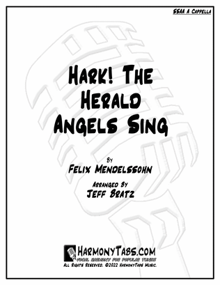 Book cover for Hark! The Herald Angels Sing (SSAA A Cappella)