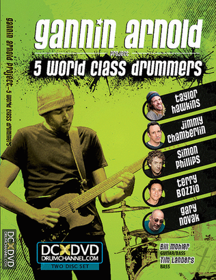 Book cover for Gannin Arnold: 5 World Class Drummers