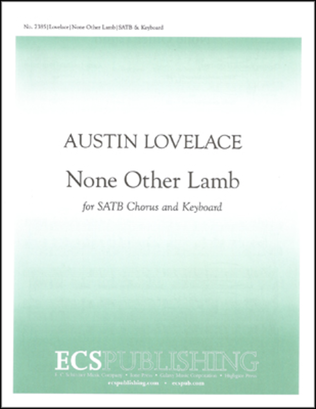 Book cover for None Other Lamb