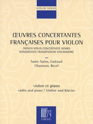 French Violin Concertante Works