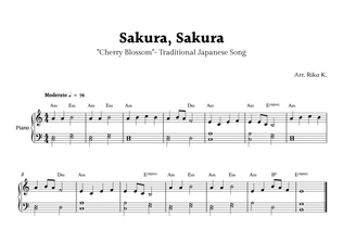 Sakura, Sakura for Piano