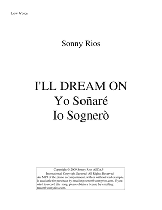 Book cover for I'LL DREAM ON