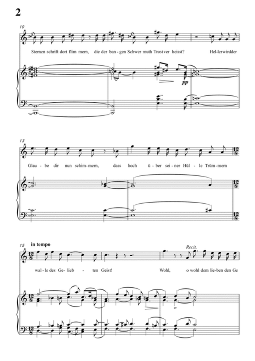 Schubert-Trost An Elisa in C for Vocal and Piano by Franz Schubert Voice - Digital Sheet Music