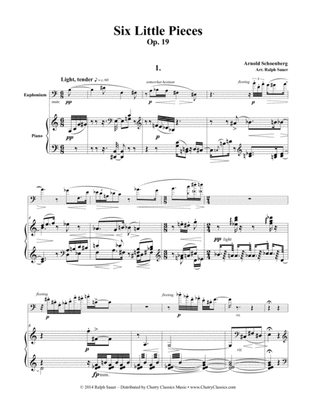 Six Little Pieces, op. 19 for Euphonium and Piano