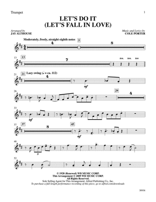 Book cover for Let's Do It (Let's Fall in Love): 1st B-flat Trumpet