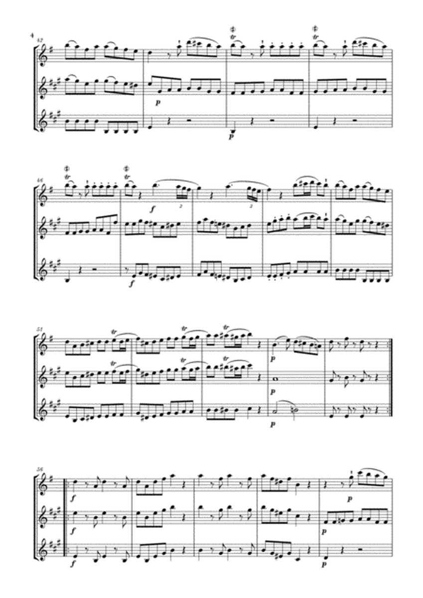 Eine Kleine Nachtmusik for Flute, Clarinet and Bass Clarinet