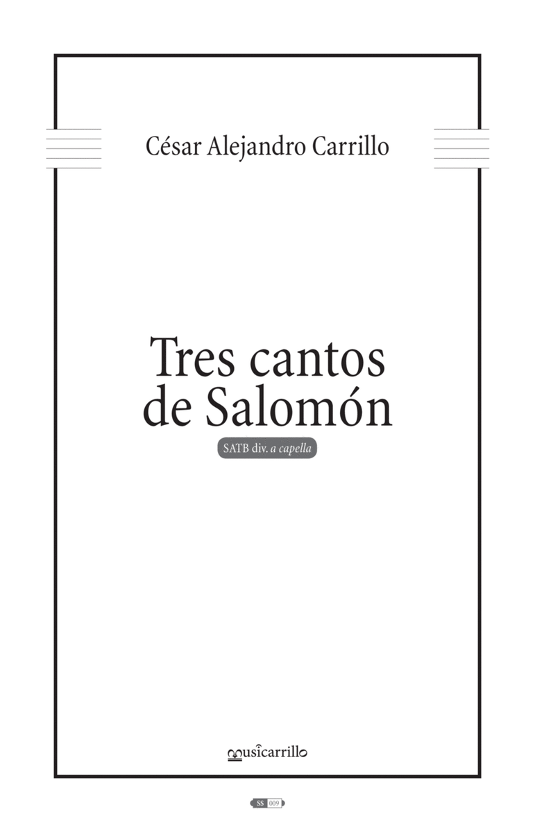 Tres cantos de Salomon