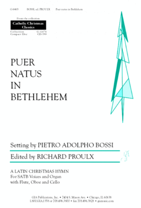 Book cover for Puer natus in Bethlehem - Instrument edition