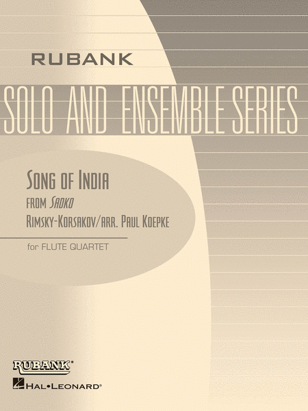 Song Of India - Flute Quartets With Score