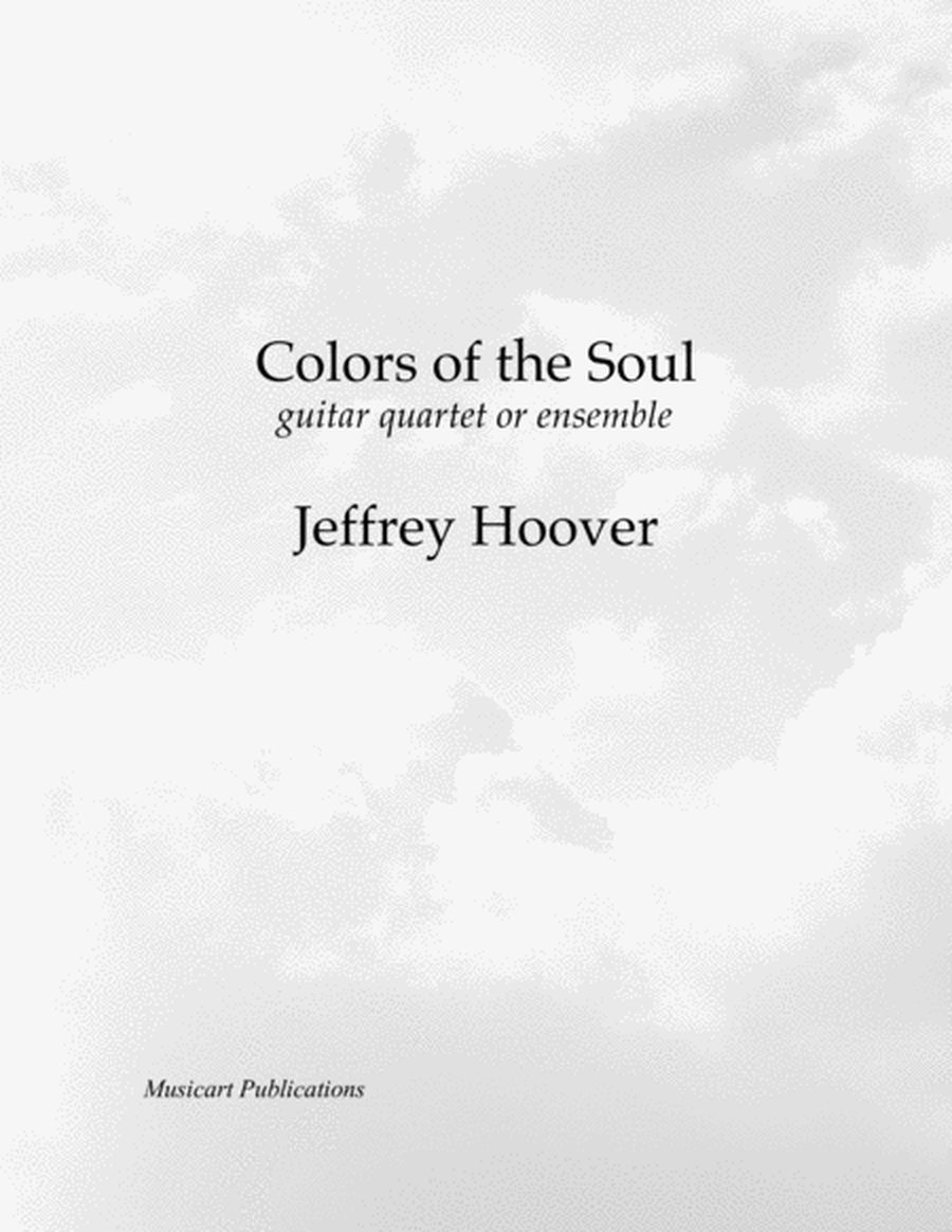 Colors of the Soul - guitar quartet or ensemble (score and parts) image number null