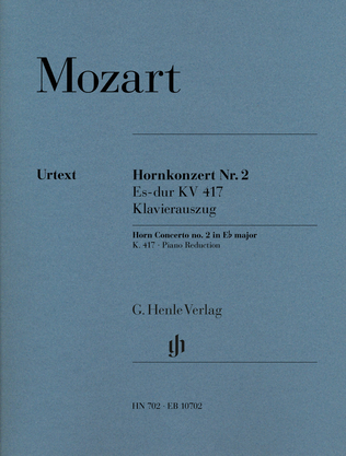 Book cover for Horn Concerto [No. 2] in E flat major K. 417