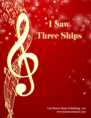 Book cover for I Saw Three Ships for Flute Choir or Flute Ensemble