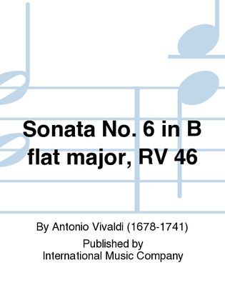 Sonata No. 6 In B Flat Major, Rv 46