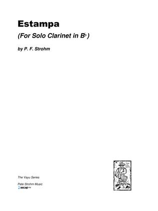 Book cover for Estampa (for Solo Clarinet)