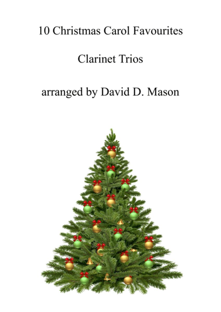 10 Christmas Carol Favourites for Clarinet Trios with Piano accompaniment image number null
