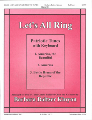 Book cover for Let's All Ring Patriotic Tunes With Keyboard