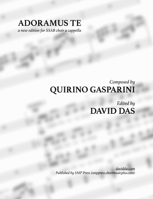 Book cover for Adoramus Te (Quirino Gasparini) (SSAB)