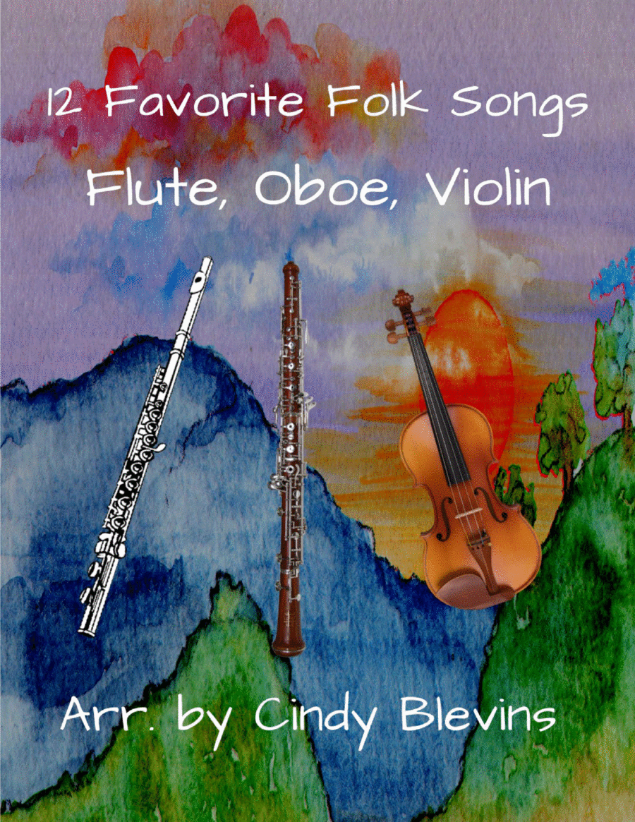 12 Favorite Folk Songs, for Flute, Oboe and Violin image number null