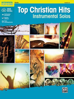 Book cover for Top Christian Hits Instrumental Solos for Strings