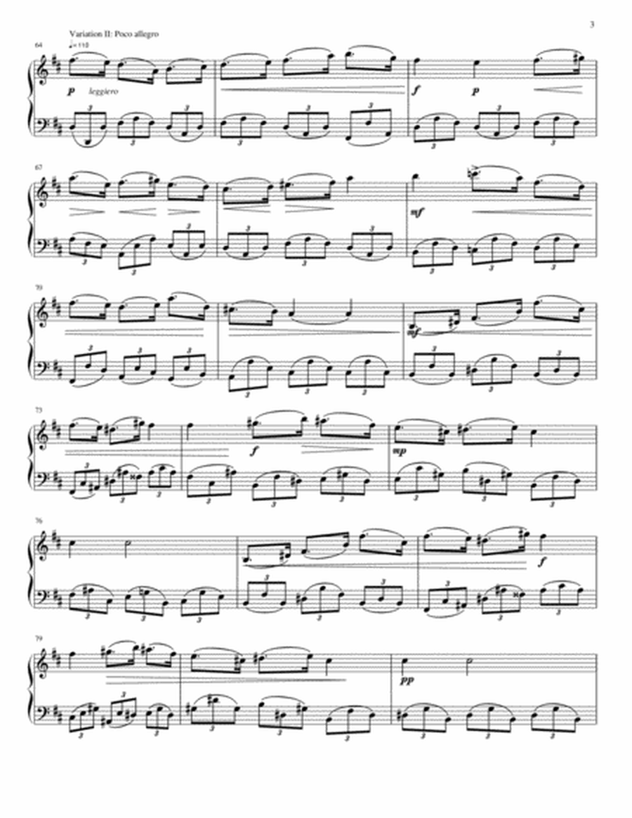 7 Variations on a Theme of Bruno Peres in D Major Op.1 image number null