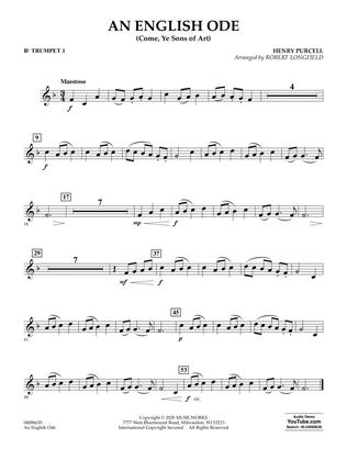 An English Ode (Come, Ye Sons of Art) (arr. Robert Longfield) - Bb Trumpet 1