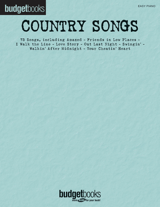 Book cover for Country Songs