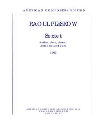 Book cover for [Pleskow] Sextet