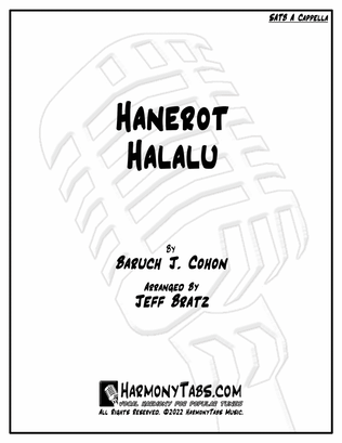 Book cover for Hanerot Halalu (SATB A Cappella)