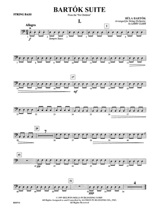 Bartók Suite: String Bass