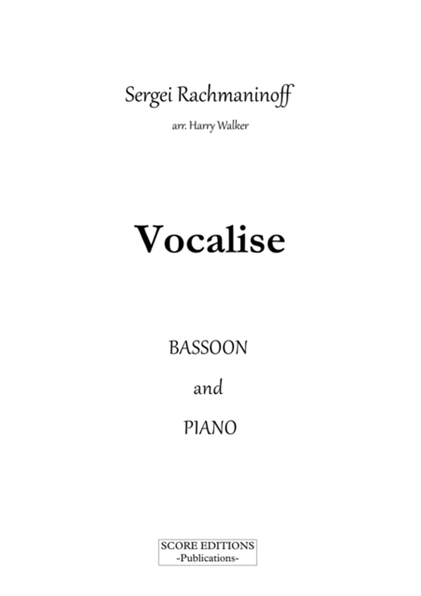 Vocalise (Rachmaninoff) for Bassoon and Piano image number null