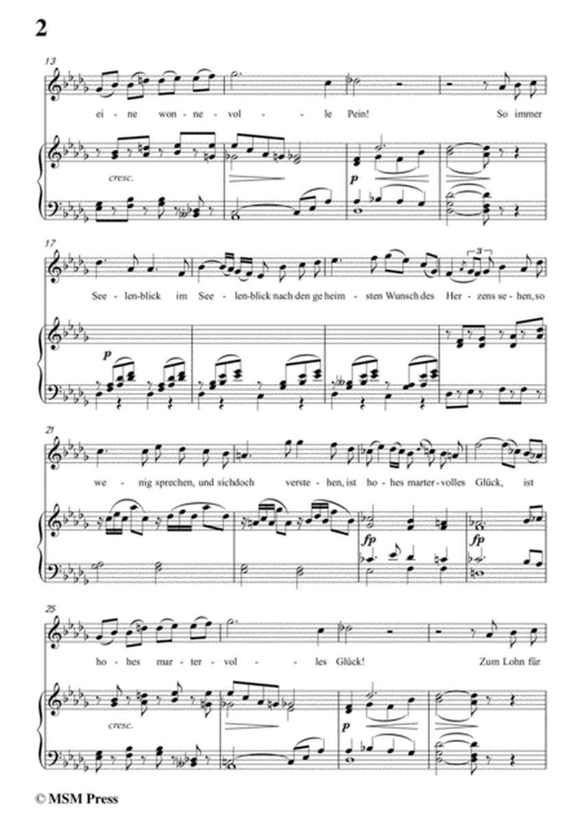 Schubert-Der Morgenkuss(nach einem Ball),in D flat Major,D.264,for Voice and Piano image number null