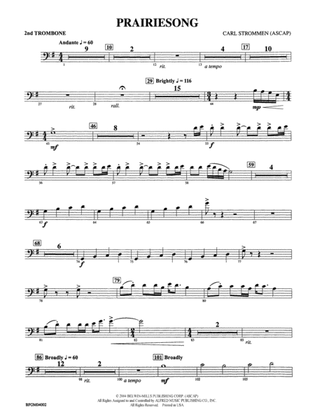 Prairiesong: 2nd Trombone