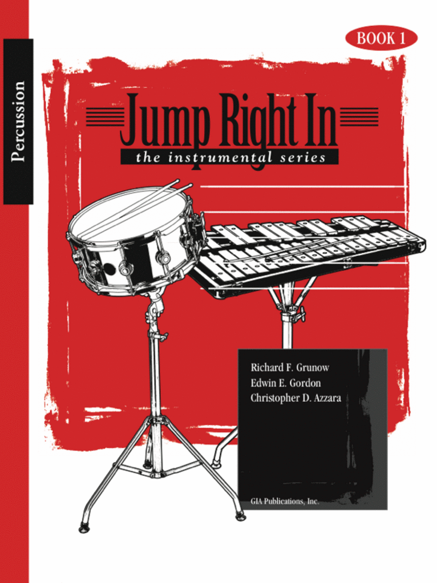 Jump Right In: The Instrumental Series - Percussion Book 1 with CD