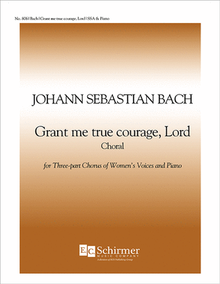 Book cover for Grant Me True Courage, Lord BWV 45